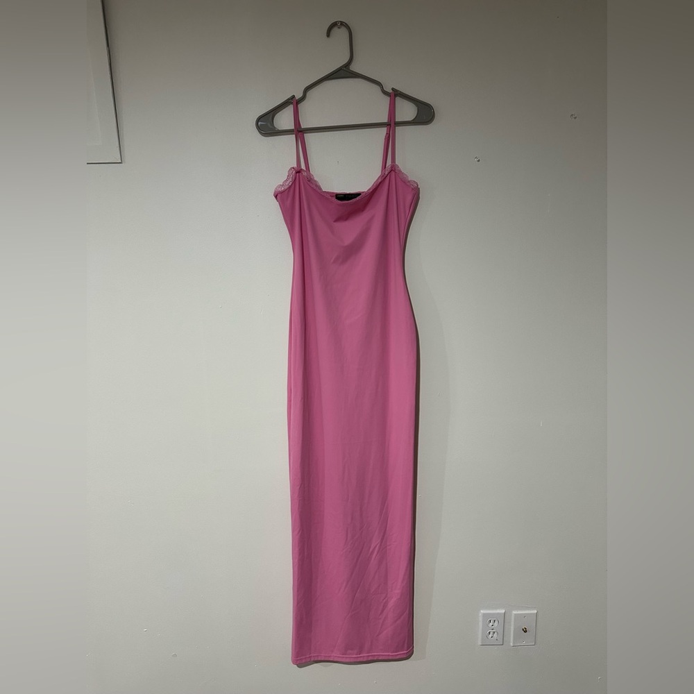 FINESSE pink slip dress